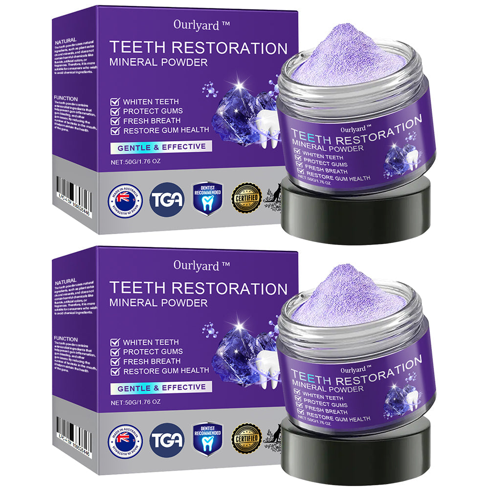 🇦🇺Official Store | Ourlyard™ Tooth Health Mineral Powder🧑🏽‍⚕️TGA-Certified✅ (for the treatment of periodontitis and oral ulcers, prevention of tooth loss, and repair of gum recession)