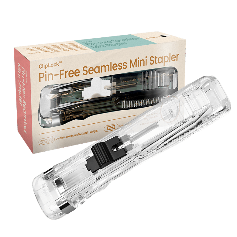 ClipLock Pin-Free Seamless Mini Stapler