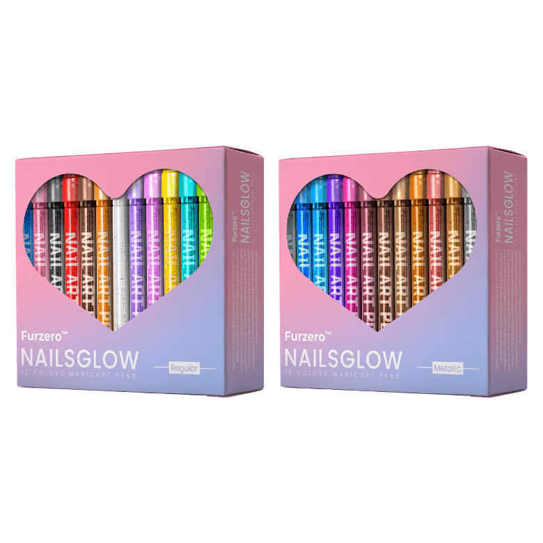 Furzero™ NailsGlow 12 Colors Manicure Pens
