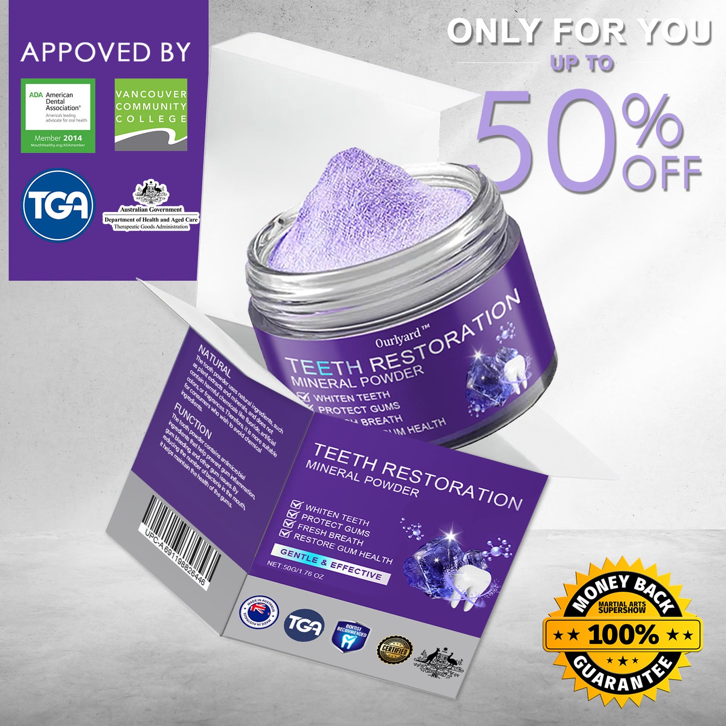 🥇Exclusively Available | Ourlyard™ Tooth Health Mineral Powder - ✅Australian Made✅