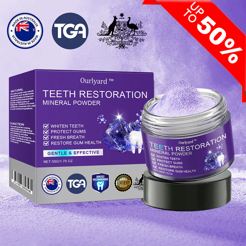 🇦🇺Official Store | Ourlyard™ Tooth Health Mineral Powder🧑🏽‍⚕️TGA-Certified✅ (for the treatment of periodontitis and oral ulcers, prevention of tooth loss, and repair of gum recession)